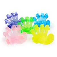 Pet supplies new product five finger pet bath brush