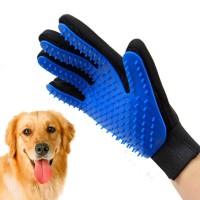 upgrade 255 tips pet grooming glove gentle deshedding brush glove