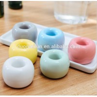 New Round Colorful Ceramic Single Tooth brush Stand Holder